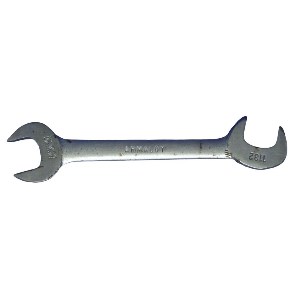 Armstrong 1/2” Armaloy 1132 Double Open End Wrench Nice Rare Wrench